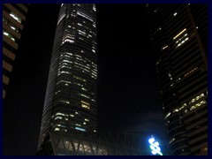 Central by night. See more night photos form Central here:

http://www.worldtravelimages.net/Hong_Kong_by_night2.html